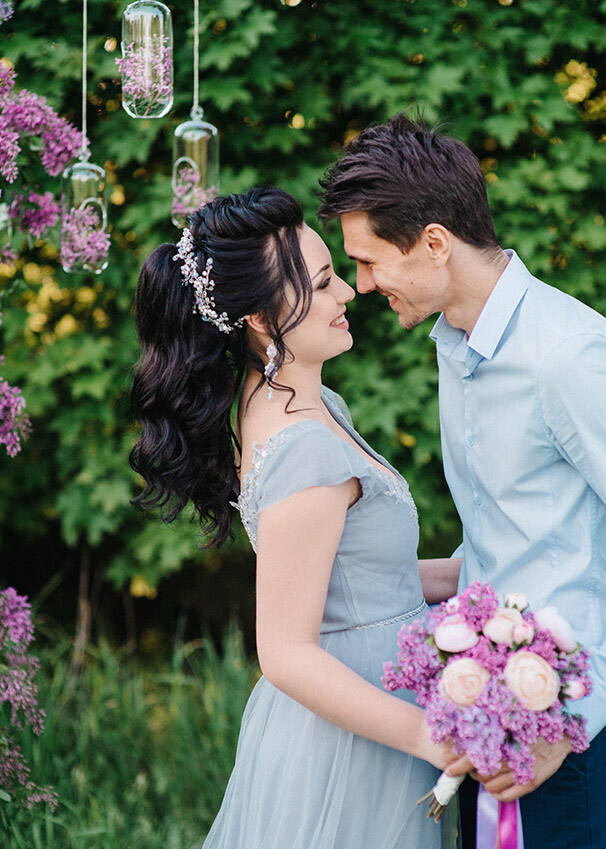 Intimate ceremony exchange of rings